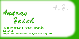 andras heich business card